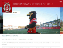 Tablet Screenshot of haddontwpschools.com